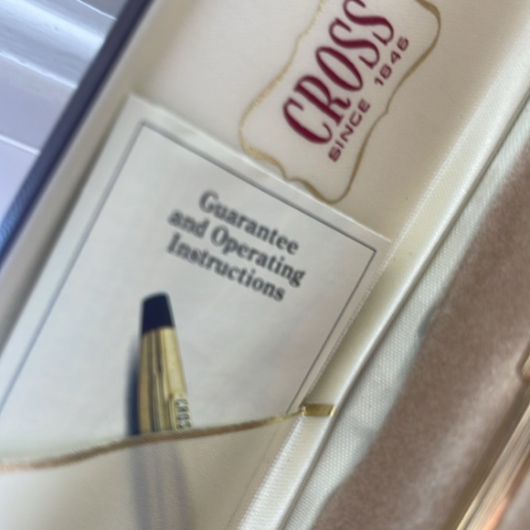 Vintage Exxon Cross Pen 10k Gold Filled Cross In Case - Picture 4 of 11